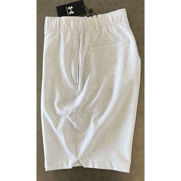 Under Armour 1370126 100 Women's Sz 12 White UA Links Printed Golf Short $80 - Picture 6 of 7